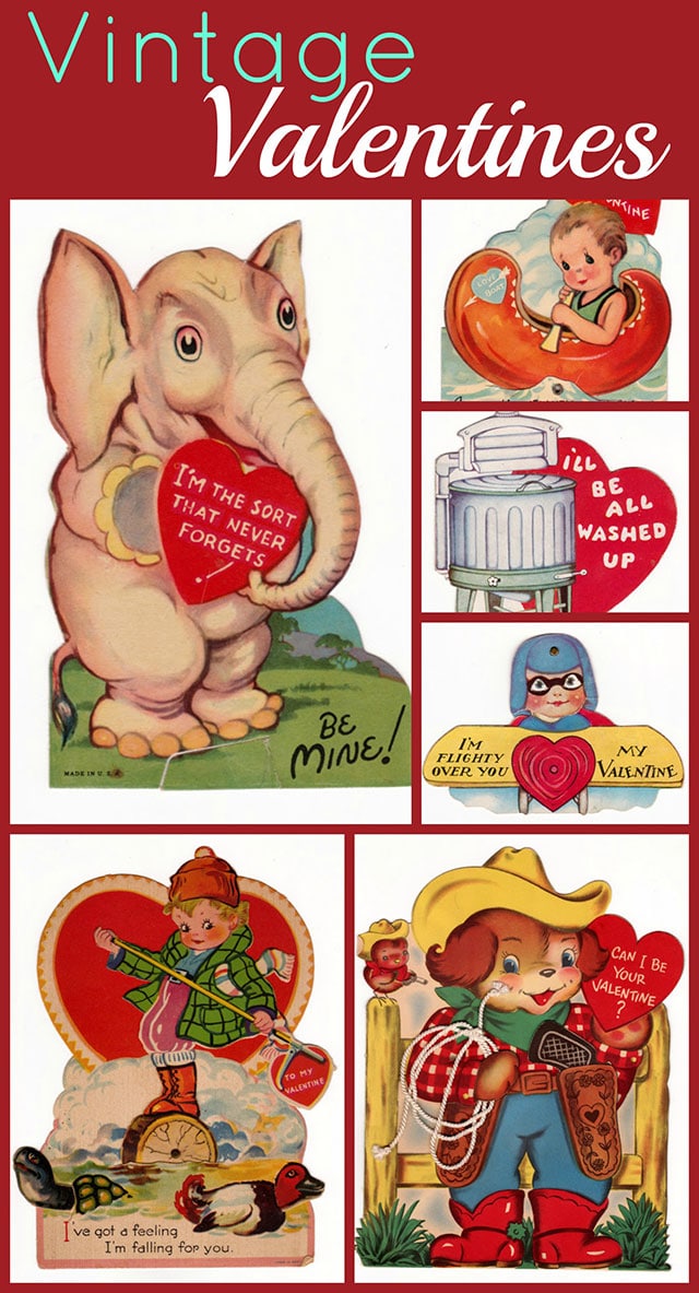 LOT OF 14 1930's - EARLY 1940's VINTAGE VALENTINES DAY CARDS