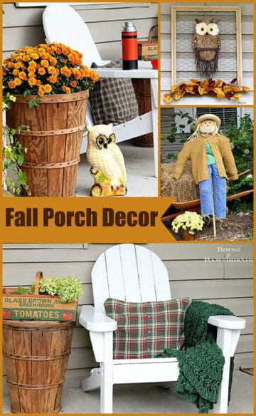 Eclectic Vintage Farmhouse Fall Porch - House of Hawthornes