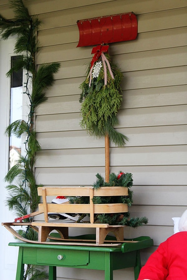 Traditional Christmas Porch Decor - House of Hawthornes