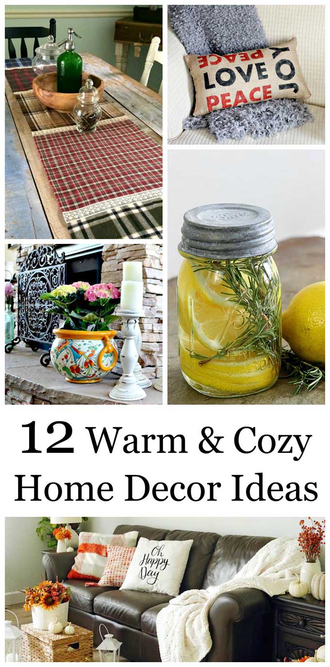 12 cozy home decor ideas to bring warmth into your house this season. Fall and winter are the perfect time to create a welcoming space for family and guests. #homedecor #homedecorideas #cozy #cozyhomedecor #decoratingideas