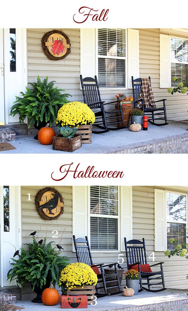 Halloween Porch Decorations - House Of Hawthornes