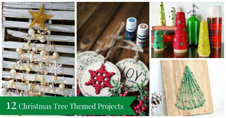 12 Christmas Tree Themed Craft Ideas - House of Hawthornes