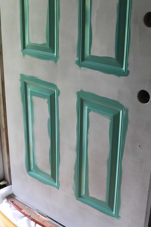 How To Paint A Front Door Without Removing It - House of Hawthornes