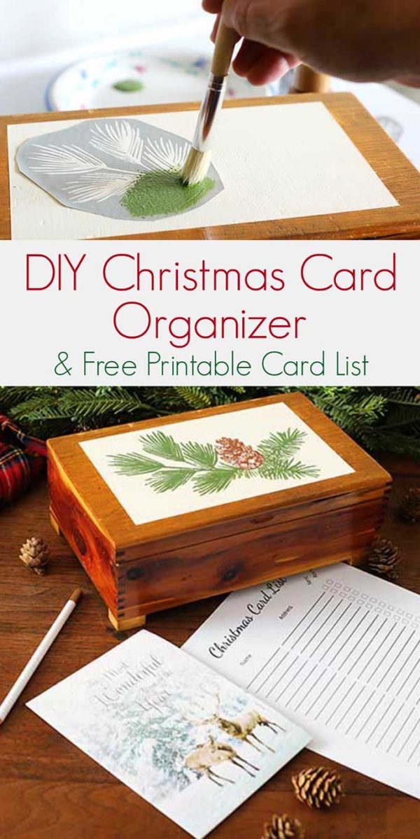 Christmas Card Organizer And Card List - House of Hawthornes