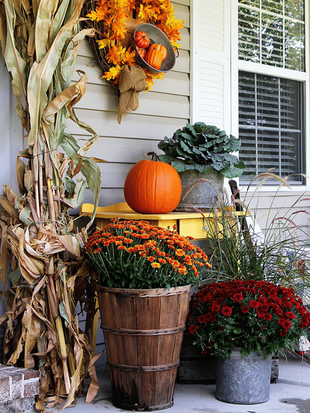 FALL PORCH DECOR FARMHOUSE STYLE story