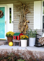 Little Red Barn Fall Porch Decor - House of Hawthornes
