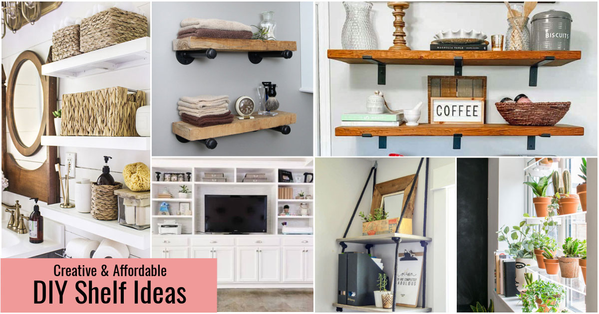 How to build 34+ Easy & Inexpensive DIY Shelves! - Funky Junk Interiors
