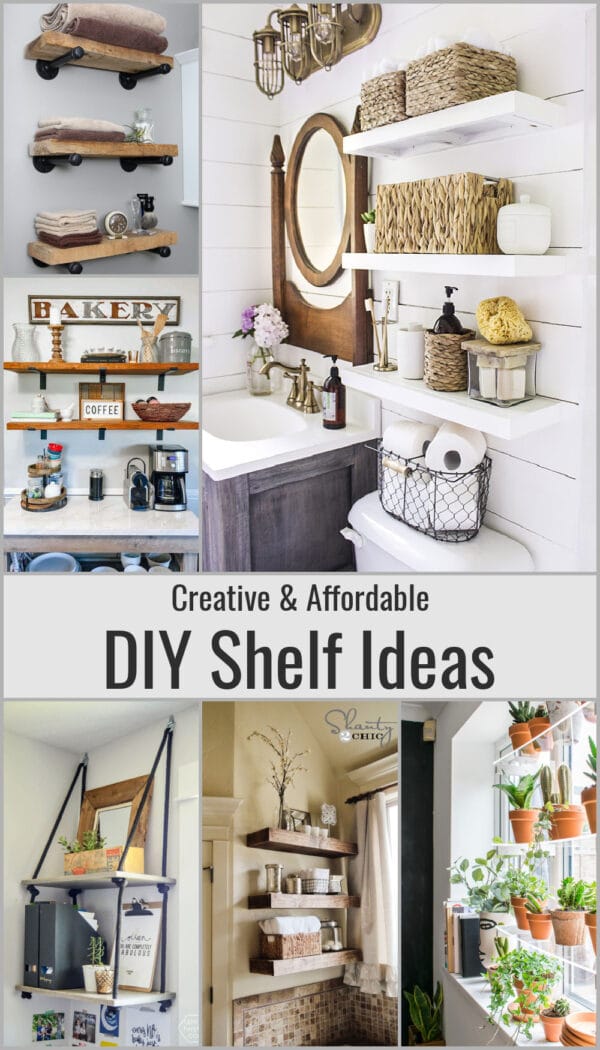12 Affordable DIY Shelving Ideas For Your Home - House of Hawthornes