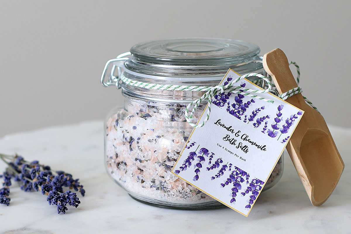 Easy DIY Lavender Bath Salts A Simple 5 Minute Recipe - House of Hawthornes
