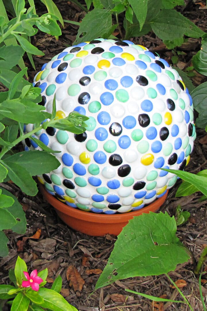 Mosaic Bowling Ball Yard Art House Of Hawthornes 6600