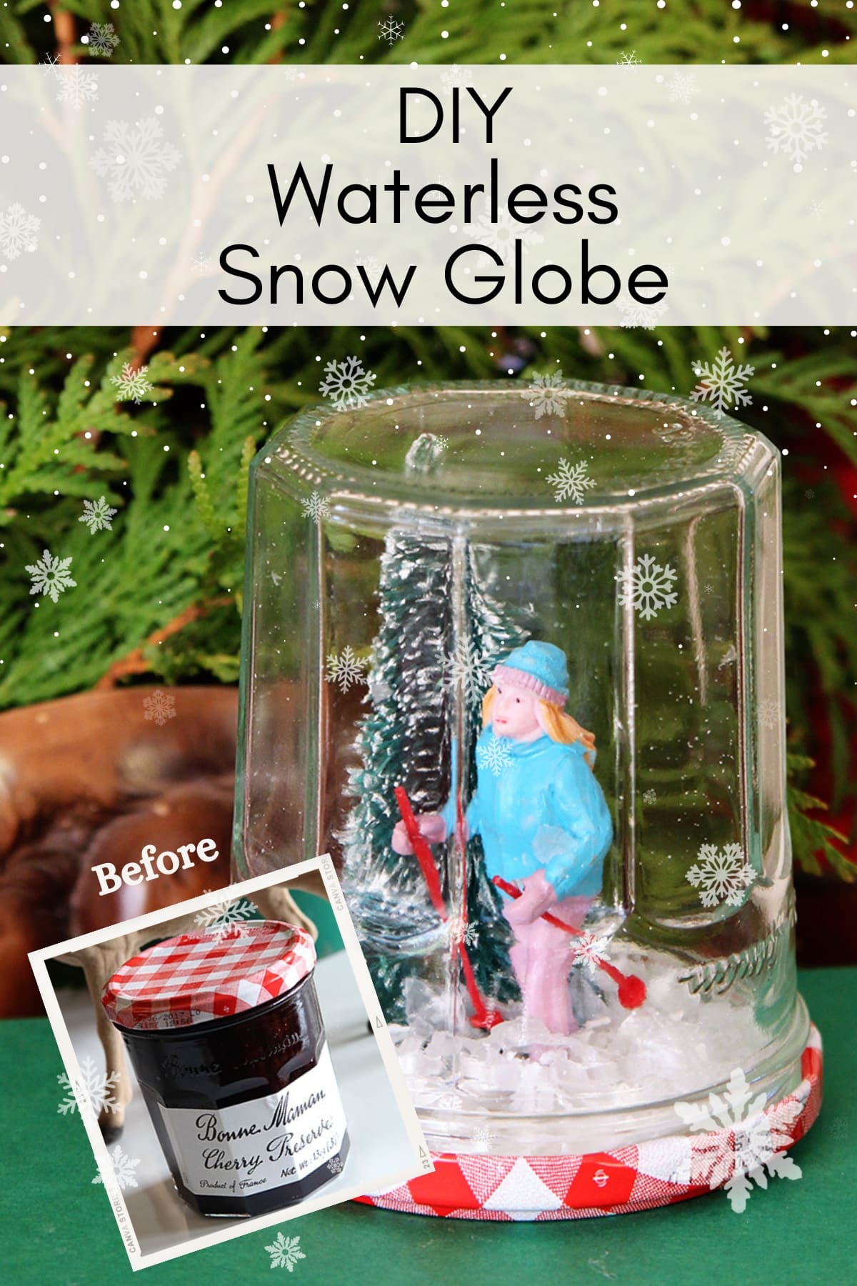 Easy DIY Waterless Snow Globe - House of Hawthornes